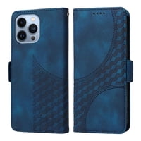 Carcasa Foxdock Iphone 13 Pro Max De Cuero Pu, Diseño Acolchado Clásico, Protección Contra Caídas Y Rayones