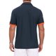 thumbnail image 3 of INSPIRE CHIC Camisa Polo de Piqué con Patrón para Hombre, Camisas de Polo de Golf de Color Contraste XL Azul Marino, 3 of 6