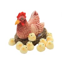 Magideal - Escultura De Pollo De Grande, Juguete De Peluche, Figurita De Animal, Artesanías Adorables, Gallinero Artístico Para Pascua, Patio, Porche, Pa Estilo B