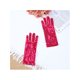 thumbnail image 5 of INSPIRE CHIC Guantes de lentejuelas para mujer, guantes de baile brillantes de dedo completo, mangas de baile brillantes para fiesta, banquete, disfraz, vestido de fiesta, rojo rosa, 5 of 5