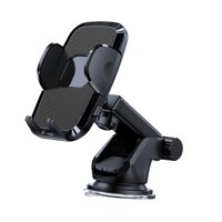 Magideal - Soporte Para Teléfono De Coche, Soporte De Montaje Con Clip Para Coche, Ventosa Giratoria De 360 Grados, Soporte Para Teléfono Móvil Para La Mayoría