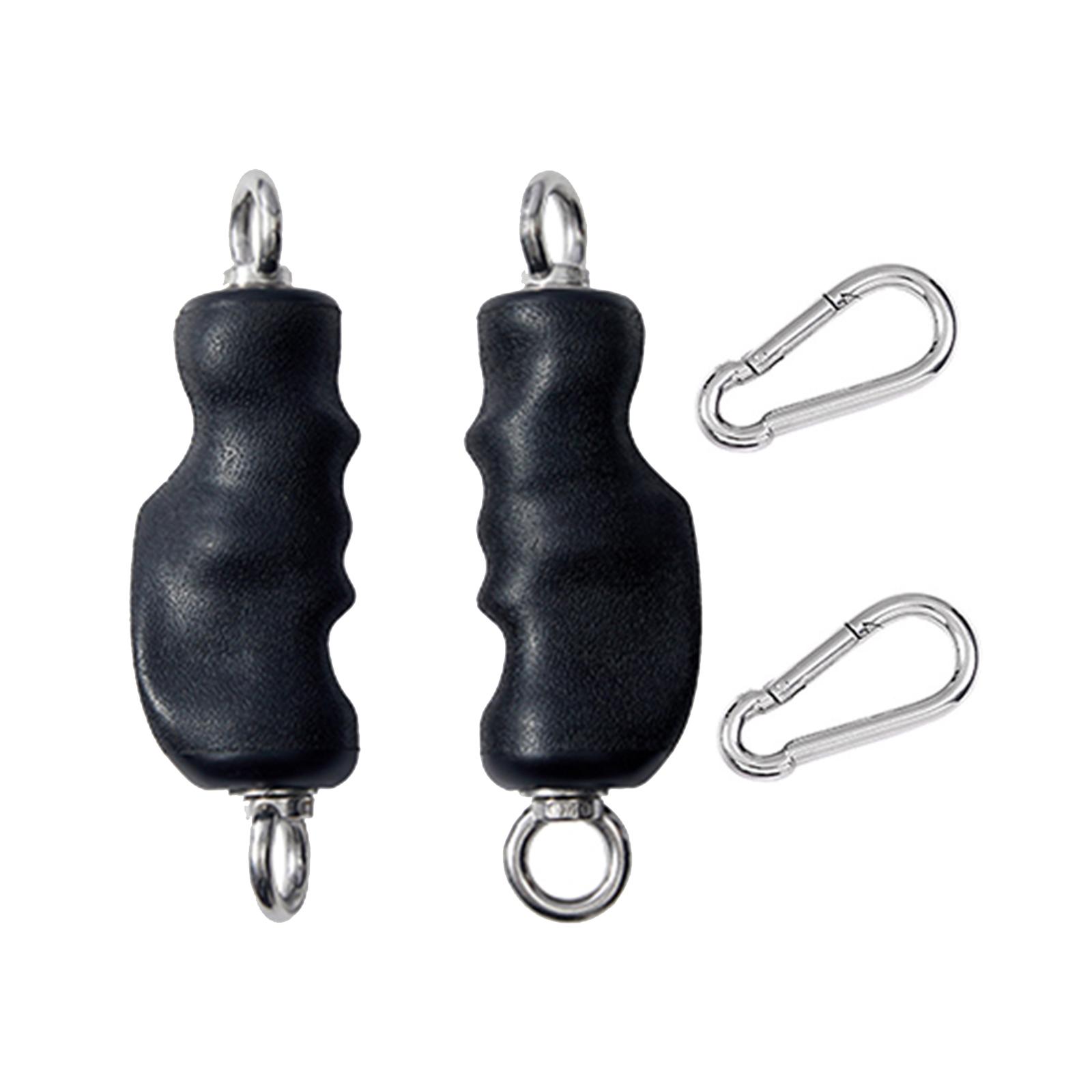 Magideal - 2X Agarres De Ejercicio Agarres De Dominadas Agarres De Culturismo Máquina De Tracción De Cables Con Anillos Brazo Espalda Hombros Agarre De Escalada