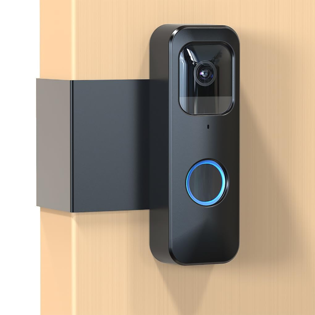Senleg - Soporte Para Timbre Blink, Soporte Antirrobo Con Vídeo Parpadeante, Sin Taladrar, No Bloquea El Sensor De Movimiento Del Timbre, Fácil De Instalar, Apto Para Cámara Blink Doorbell (negro)