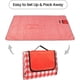 thumbnail image 2 of Xiao Hua Manta de picnic Impermeable Extragrande, Lavable, Adecuada para Varias Ocasiones Como Viajes, Exteriores, Playa, Parque, Campamento, etc., Roja, 1 Pieza, 39.37 X 59 Pulgadas, 2 of 4