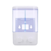 Importclick - Dispensador Jabón Baño Doble Blanco