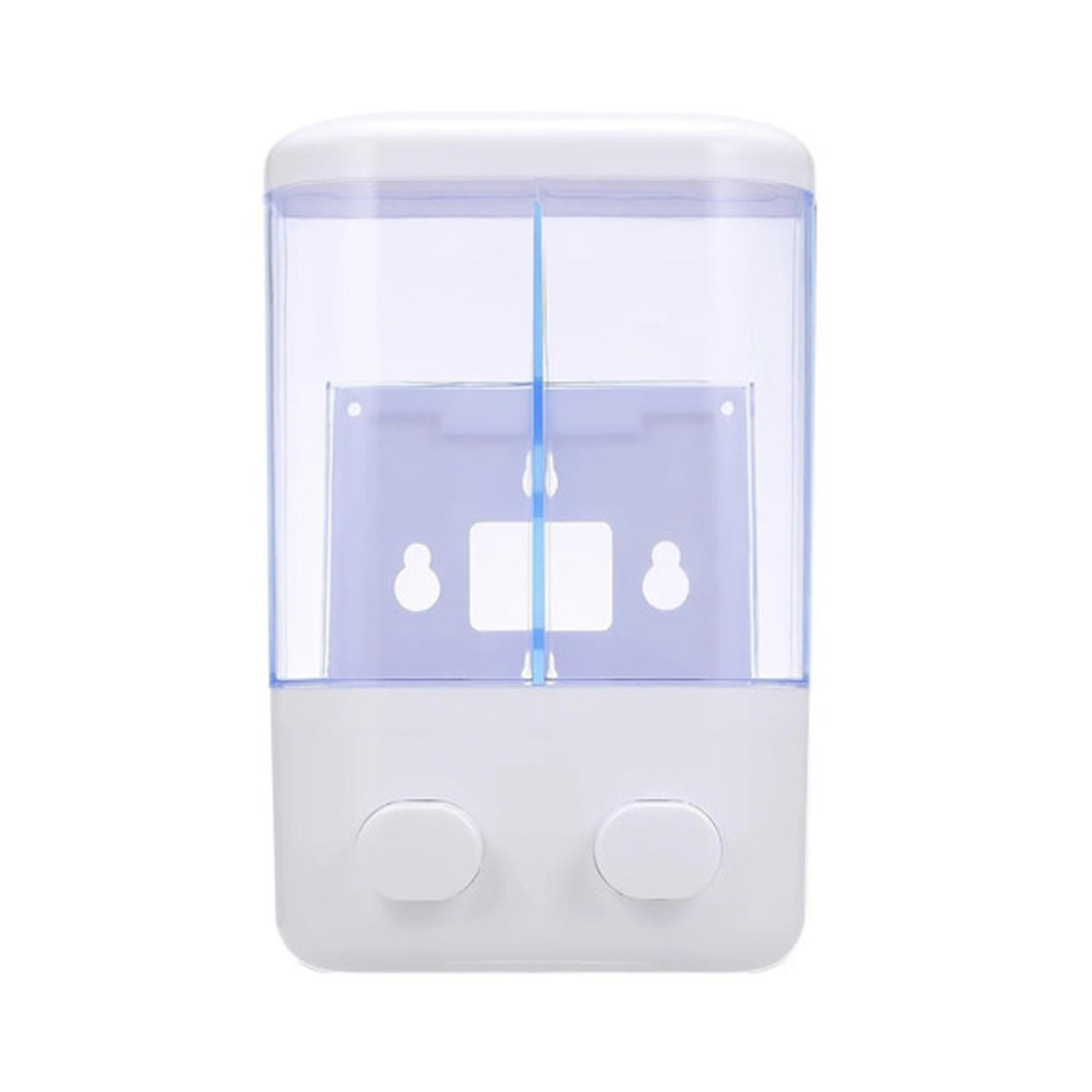 Importclick - Dispensador Jabón Baño Doble Blanco