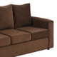 thumbnail image 4 of Sofa Kendy 3c Felpa 30 Chocolate, 4 of 6
