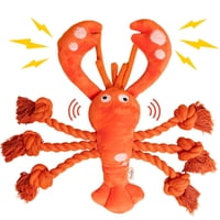 Juguete De Peluche Con Langosta Para Perros Pawfoo Lab Squeaky Para Perros Pequeños, Medianos Y Gran