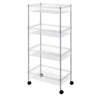 Topmarket - Carro Cromado De 4 Niveles 60X35X124 Cm