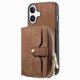 thumbnail image 5 of Funda Tipo Cartera con Correa Cruzada para iPhone 16 Protección Contra Golpes Marrón, 5 of 6