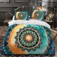 thumbnail image 1 of Mandala Decorative Painting Themed Bedding Three-Piece Set Duvet Cover and Pillowcase Set, 1 of 1