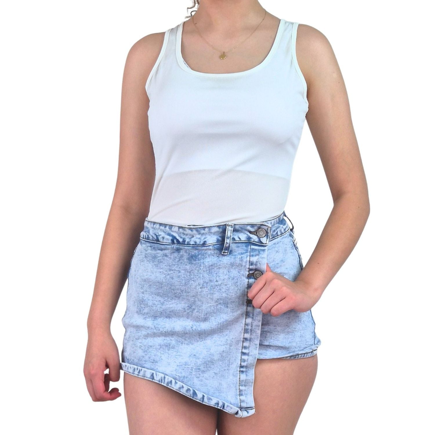 Likeshop - Body Mujer Elasticado Acanalado Modelo Musculosa Z71