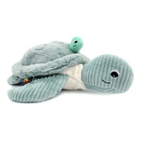 Les Ptipotos - Peluche Tortuga Gigante Sauvenou Mamá Y Bebé - Menta