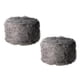 thumbnail image 3 of 2 unids peluche redondo suave reposapiés cubierta peque?o taburete silla gris 30 m de diámetro, 3 of 5
