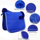 thumbnail image 5 of Almohadilla de silla Woolous de piel de oveja 61x53 cm azul real 1,6 kg, 5 of 7