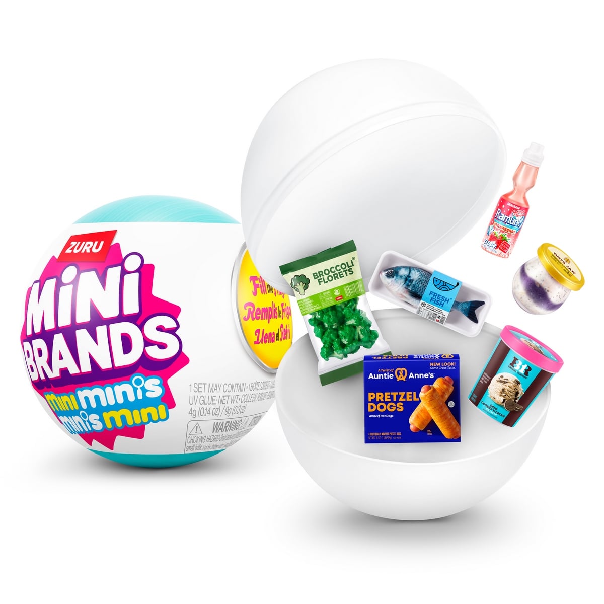 Ansaldo - Bola Mini Brands Con 5 Sorpresas Fill The Fridge