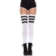 thumbnail image 1 of Calcetines hasta la rodilla Leg Avenue Athletic de tres rayas, 1 of 6