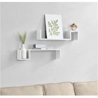 Genérico - Repisas Flotantes Modernas Modelo 5 Set De 2 Repisas Blanco