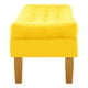 thumbnail image 3 of Banqueta Wood 2c Felpa 04 Amarillo, 3 of 4
