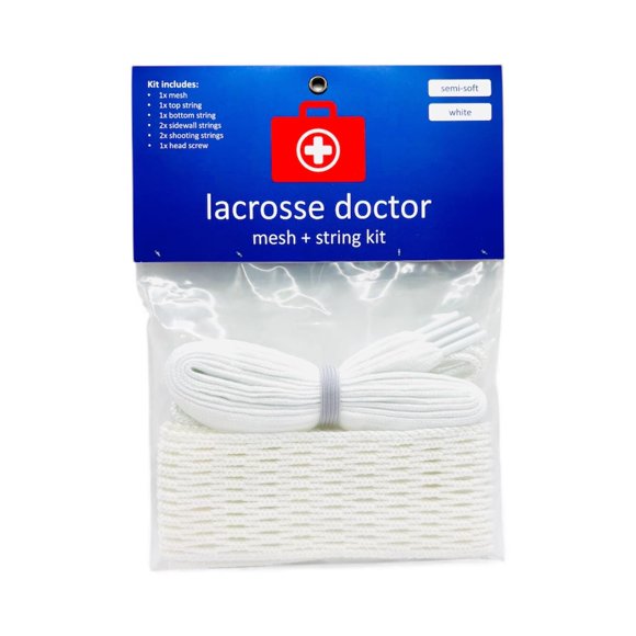 Kit de Lacrosse Lacrosse Doctor Malla Semi‑Suave Blanca