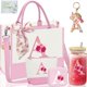 thumbnail image 1 of Bolso Tote de Lona AiHeart con Inicial y Bolsillo Interior, 1 of 7