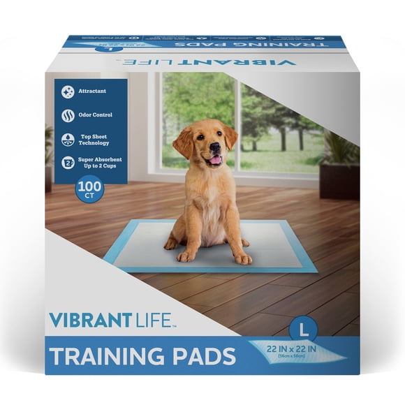 Pads Entrenamiento Perro Vibrant Life 100un 56x56cm Absorbente