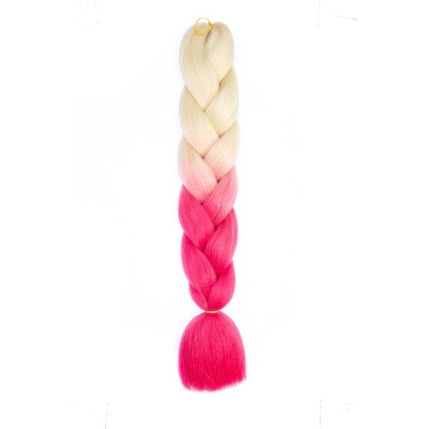 Xiao Hua Extensiones de cabello trenzado de ganchillo, 3 piezas, 23.6 pulgadas de largo, resistentes al calor, trenzadas de ganchillo, preestiradas, sin nudos, para peinado DIY, B91