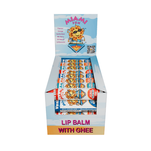 Set De Regalo Bálsamo Labial Miami Sun Antiedad 40 Unidades