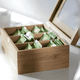 thumbnail image 2 of Caja porta té bambú 6 divisiones organizador natural, 2 of 3