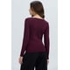 thumbnail image 3 of Polera Mujer Drapeado Delantero Vino, 3 of 4