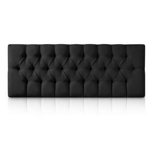 Muebles Hvm - Respaldo Capitone Antonia Hvm 2P Negro Felpa