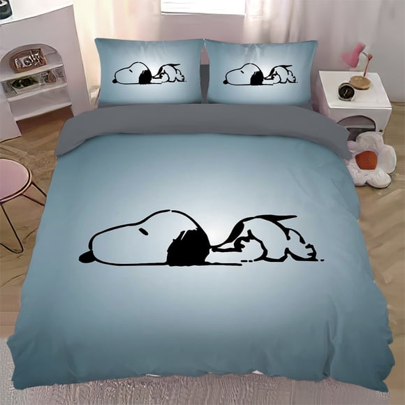 Cartoon Snoopy Duvet Cover Set,New Snoopy bedding comforter sets,Snoopy Fans Quilt Cover, Home Textile single double Bed Sheets