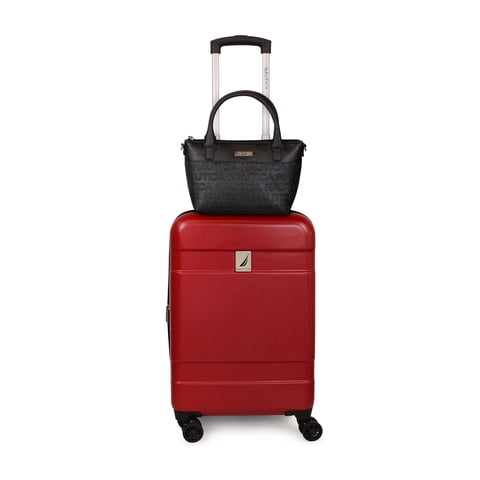 Nautica - Pack Maleta Cabina S (10 Kg) Bora Rojo + Cartera Delray Negro