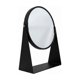 thumbnail image 1 of Espejo Maquillaje Mesa Redondo Negro Metálico Minimalista Con Base, 1 of 5