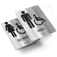 thumbnail image 1 of Señal de baño Noah Baby conforme a la ADA con braille, 6 x 8 cm, juego de 2, 1 of 7
