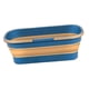 thumbnail image 3 of Cubo De Agua Plegable Para Fregona Con Ruedas, Ahorro De Espacio Para Senderismo, Picnics, Azul Y Marrón, 3 of 5