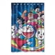 thumbnail image 1 of Cortina de ducha de diseño Doraemon, juego de cortinas de baño con ganchos, tamaño 48 x 72 pulgadas, 1 of 3