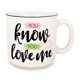 thumbnail image 1 of Taza Camper Silver Buffalo Gossip Girl You Know You Love Me, 1 of 8