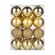 thumbnail image 3 of 24x Bolas De Navidad Decoración Del Hogar Adornos De Árbol De Navidad Para Fiesta Hogar Vacaciones Dorado, 3 of 5