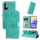 thumbnail image 1 of Funda tipo cartera FOXDOCK para Xiaomi Poco M3 Pro 5G , diseño girasol en relieve, cuero PU, cierre magnético, soporte y tarjetero, 1 of 5