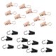 thumbnail image 2 of clips para cortinas de alta resistencia con gancho abrazadera clips de suspensión 30pcs negro + 30 piezas de oro, 2 of 3