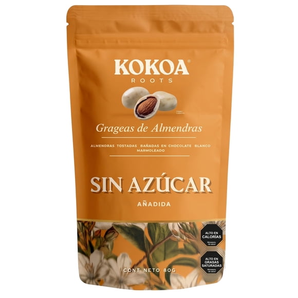 Chocolate Blanco Sin Azucar Almendras, 80 g