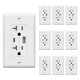 thumbnail image 1 of Enchufe USB TOPGREENER tipo C 20A con 2 puertos, paquete de 10, blanco, 1 of 7