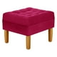thumbnail image 4 of Sofa Retro 3c + 2 Pouf Felpa 04 Burdeo, 4 of 6