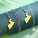 thumbnail image 4 of Pika Juguetes Tail Collar Fo Boys Girls Stainless Steel Colgante Cool Chain Jewelry Juguetes Cute Gold Lightning Keychain Fo Hombres Mujeres, 4 of 7