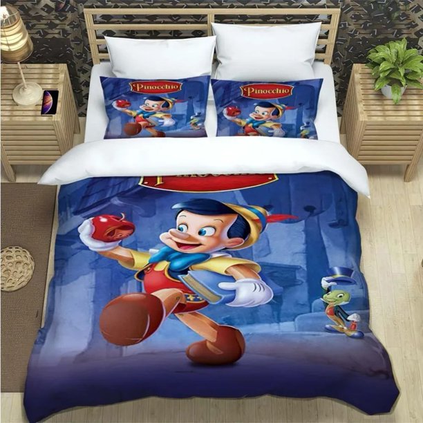 Cartoon Pinocchio Bedding Sets Children Quilt Cover Bedclothes Bed Linen For Boy girl Children's Gift variety of sizes Bed Sheets