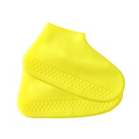 Ioensy - Cubrezapatos Impermeables De Silicona Para Viajes De Lluvia Cubrezapatos De Lluvia De Goma Amarillo M