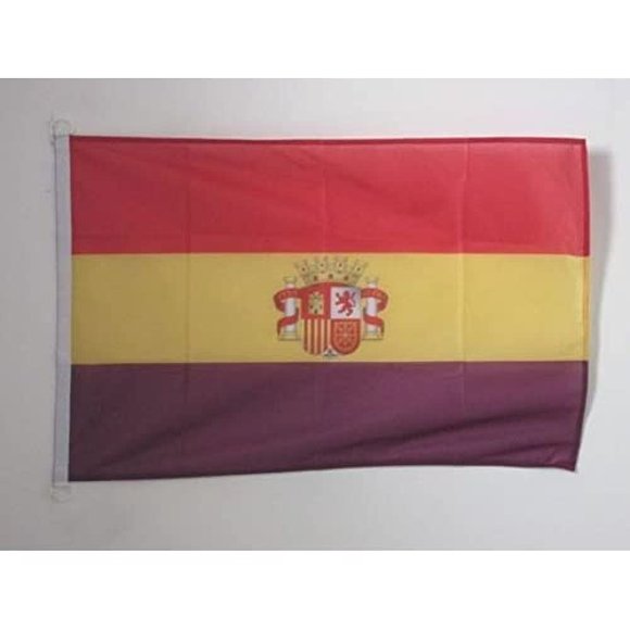 Bandera AZ FLAG Segunda República Española Escudo de 90x60 cm