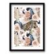 thumbnail image 1 of Cuadro Tigre Floral 50x35cms, 1 of 1