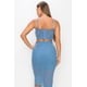 thumbnail image 2 of Conjunto de Top de Tirantes con Tachuelas y Minifalda con Abertura, 2 of 22